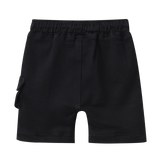 Jax Detailed Denim Short - Black