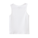 Stella Ribbed Tank - White