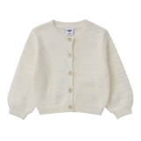 Tilli Soft Fluffy Knit Cardigan - White