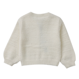Tilli Soft Fluffy Knit Cardigan - White
