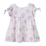 Wisteria Babydoll Frill Dress - Purple Floral
