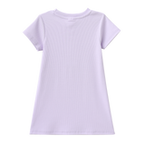 Wisteria Ribbed Summer Dress - Purple