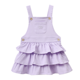 Wisteria Denim Layered Pinafore - Purple