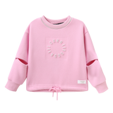 Savannah Embossed Detail Crew - Pink