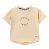 Blade Detailed Tee & Short Set - Biscuit