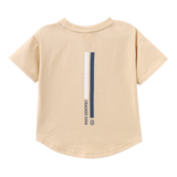 Blade Detailed Tee & Short Set - Biscuit
