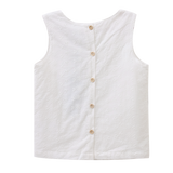 Indie Detailed Lace Button Up Back Top