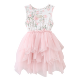 Tessa Floral Ribbed Shredded Tutu