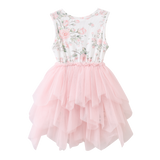 Tessa Floral Ribbed Shredded Tutu