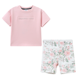 Tessa 2Pce Tee & Short Set - Pink/Floral