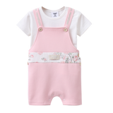 Tessa 2Pce Detailed Overall Set - Pink