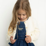 Tilli Soft Fluffy Knit Cardigan - White