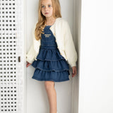 Tilli Soft Fluffy Knit Cardigan - White