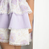 Wisteria Layered Dress - Purple Floral