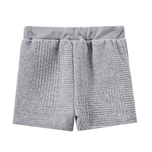 Ajax Textured Shorts - Grey-Shorts-Cracked Soda