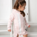 Alaska Detailed Hooded Dress - Pink