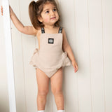 Amanie Frill Overall - Beige