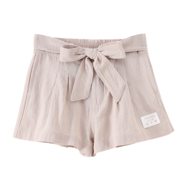 Amanie Shorts - Beige-Clothing-Cracked Soda