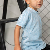 Ash Detailed Tee - Ice Blue