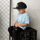 Ash Detailed Tee - Ice Blue