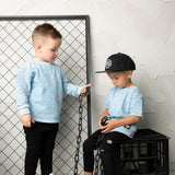 Ash Detailed Crew - Ice Blue