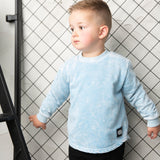 Ash Detailed Crew - Ice Blue