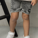 Jax Detailed Denim Short - Ash
