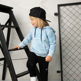 Ash Detailed Hoodie - Ice Blue