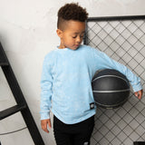 Ash Detailed L/S Tee - Ice Blue