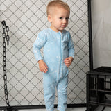 Ash Detailed Romper - Ice Blue