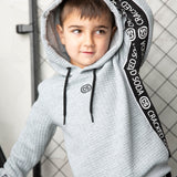 Ashton Textured Hoodie - Grey