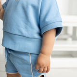 Ava French Terry Tee - Blue