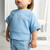 Ava French Terry Tee - Blue