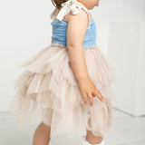Ava Detailed Tutu - Blue