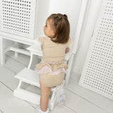 Ava Tulle Frill Bodysuit - Sand