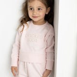 Ava French Terry Crew - Pink