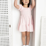 Ava Puff Sleeve Dress - Pink