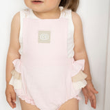 Ava Frill Detail Playsuit - Pink