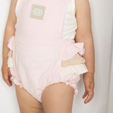 Ava Frill Detail Playsuit - Pink