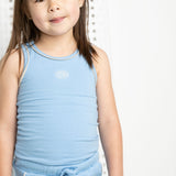 Ava Detailed Tank - Blue