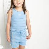 Ava Detailed Tank - Blue