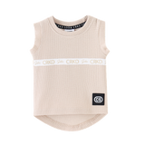 Axel Detailed Tank - Beige