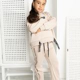 Harper Detail Pant With Zip - Sand