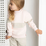 Bella Detailed Crew - Pink