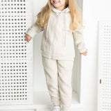 Bella Zip Textured Jacket - Grey Marle