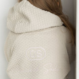 Bella Zip Textured Jacket - Grey Marle