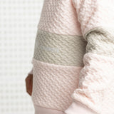 Bella Detailed Crew Pant Set - Pink