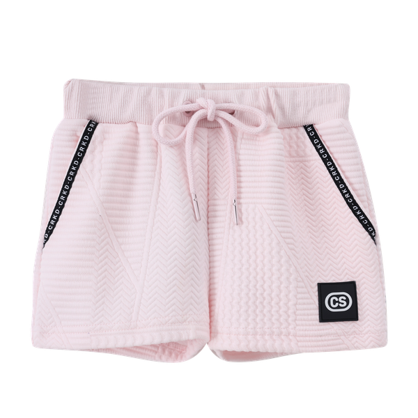 Bexley Textured Shorts - Pink-Clothing-Cracked Soda
