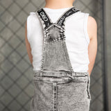 Billie Detailed Overall - Denim Grey