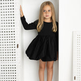 Scarlett Detailed Bubble Dress - Black